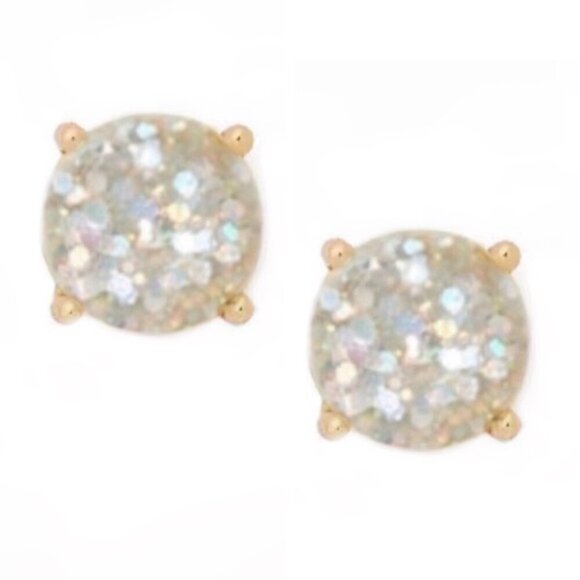 KATE SPADE • Opal Glitter Gumdrop Earrings - Picture 1 of 5